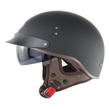 

For Soman SM202 casque de moto GB/DOT Approved Helmets Motorcycle Half Face motorbike Helmet Retro capacete casco moto