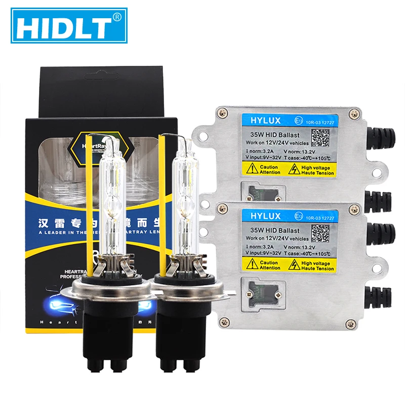 HIDLT супер быстрый яркий 35 Вт HeartRay Hylux HID комплект ксеноновых передних фар H1 H7 H11 HB3 HB4