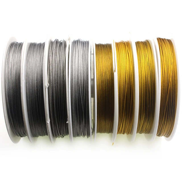 100M Tiger Tail 0.38mm, Silver Beading Wire, Jewelry Cord