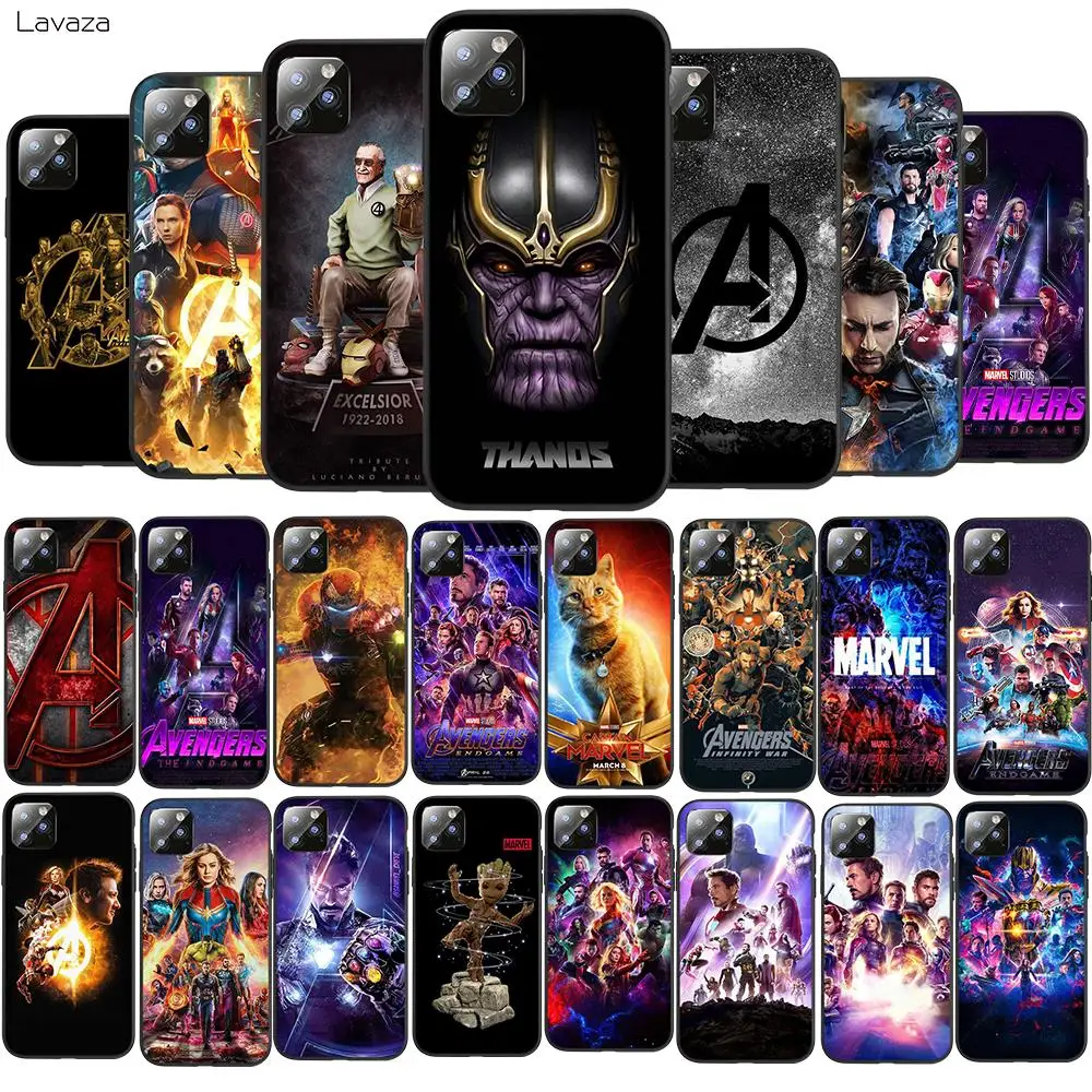 

Lavaza The Avengers Endgame TPU Soft Case for iPhone 8 7 6 6S Plus 5 5S SE X XS 11 Pro Max XR Coque Shell Cases