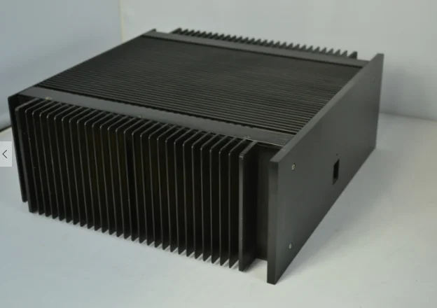 4015 black Full aluminum power amplifier chassis big heatsink enclosure class A AMP box