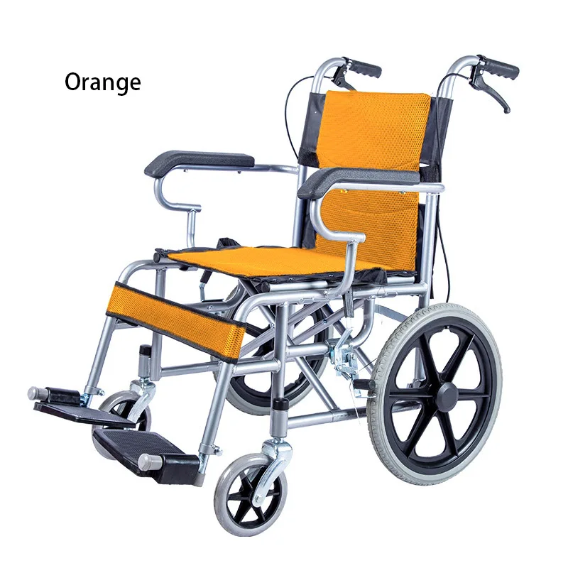 Handrail Folding Wheelchairs Old People Wheelchairs Disabled Children Multi-Function Portable silla de ruedas discapacitados