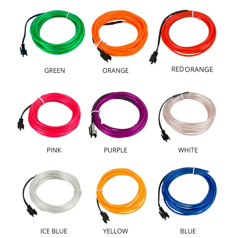 3m Car Ambient Light Interior Neon Led Cold Light USB/Cigarette lighter/Battery case/Driver Dashboard Console Atmosphere Lamp 3m Car Ambient Light Interior Neon Led Cold Light USB/Cigarette lighter/Battery case/Driver Dashboard Console Atmosphere Lamp