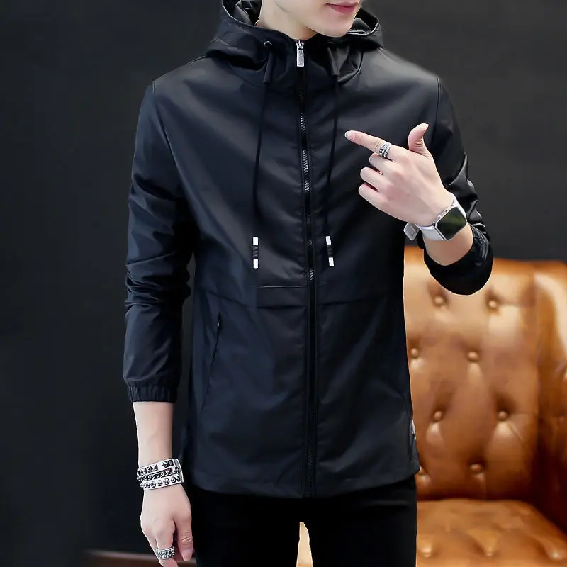 

Men's coat 2020 spring and autumn new korean fashion jacket men's casual sports jacket autumn outdoor windbreaker men