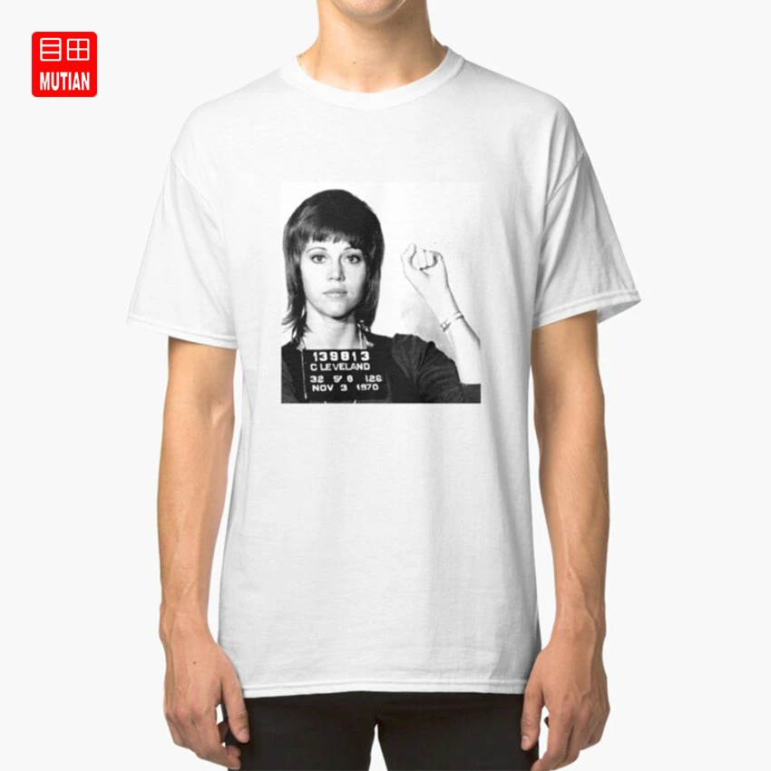 ジェーン フォンダ Mugshot Tシャツジェーン フォンダ Mugshot 逮捕飲酒ハリウッド予約警察力テッドターナージェーン フォンダ Mugshot Tシャツ Aliexpress
