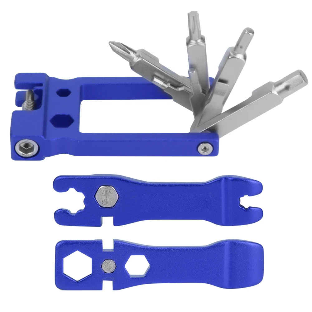 10 in 1 Multifunctional Bike Repair Tools Folding Safety Knife Military Knife Bike Chain Cutter+Wrench Bicycle Accessories