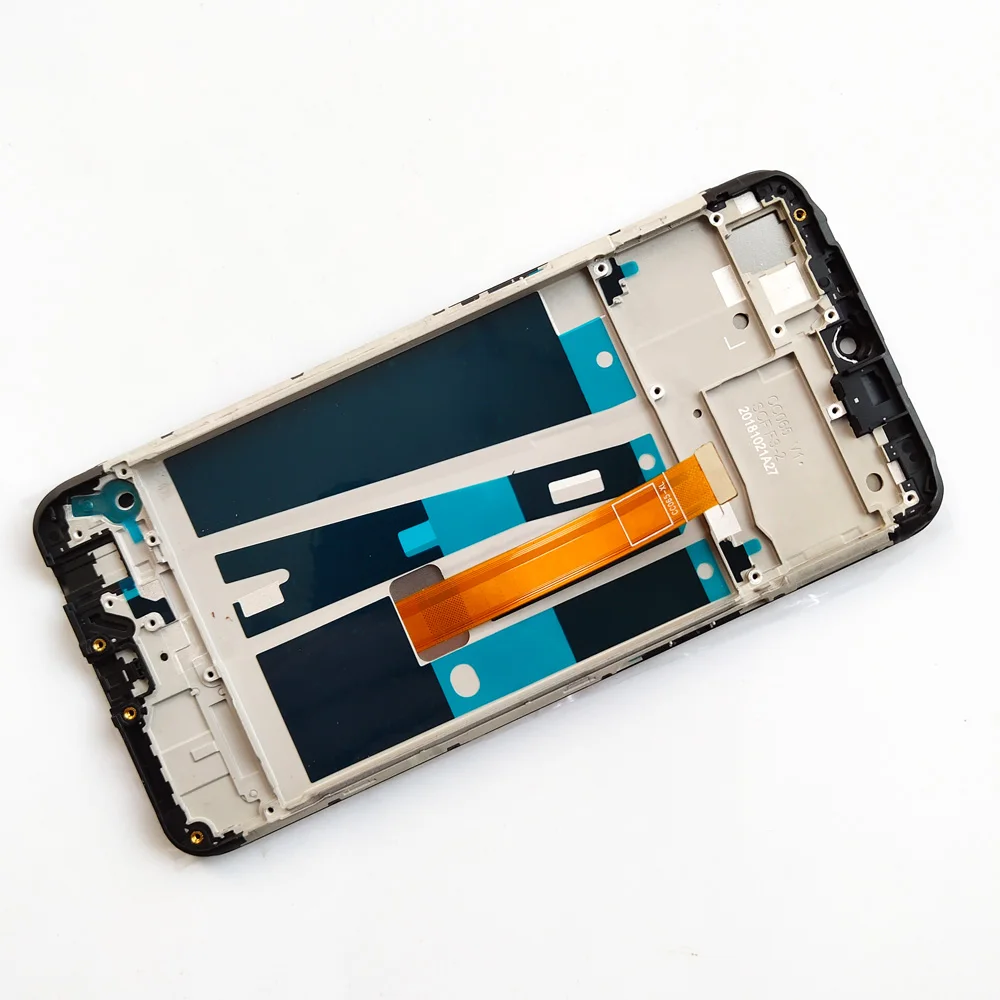 Протестированный черный 6,2 дюймов для Oppo A7 AX7 A7N AX7N Полный ЖК-дисплей кодирующий преобразователь сенсорного экрана в сборе Замена с рамкой