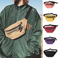 Сумка на поясном ремне Для женщин унисекс защитный чехол-сумка для мобильного телефона однотонный Цвет кошелек груди дорожные сумки застежкой-молнией и ремешком в стиле хип-хоп для мальчиков и девочек Новая сумка через плечо сумк