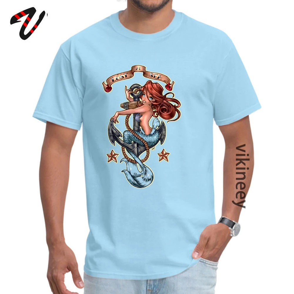 Lost At Sea New Design Custom Tees O Neck Labor Day All Cotton Short Sleeve Top T-shirts for Men Personalized Tee-Shirts Lost At Sea 1134 light