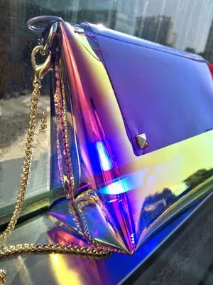 Прозрачный ТПУ дизайнерский лазерный флуоресцентный цветной тканевый мешок для одежды Водонепроницаемый Креативный тканевый дизайнер