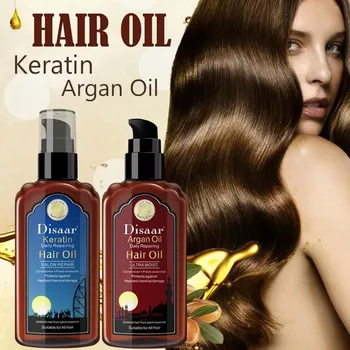 

120ml Hair Care Essential Oils Pure Keratin Argan Oil Care Hair Disposable Nourish Repair Dry Hair Care Frizzy Hair Repair