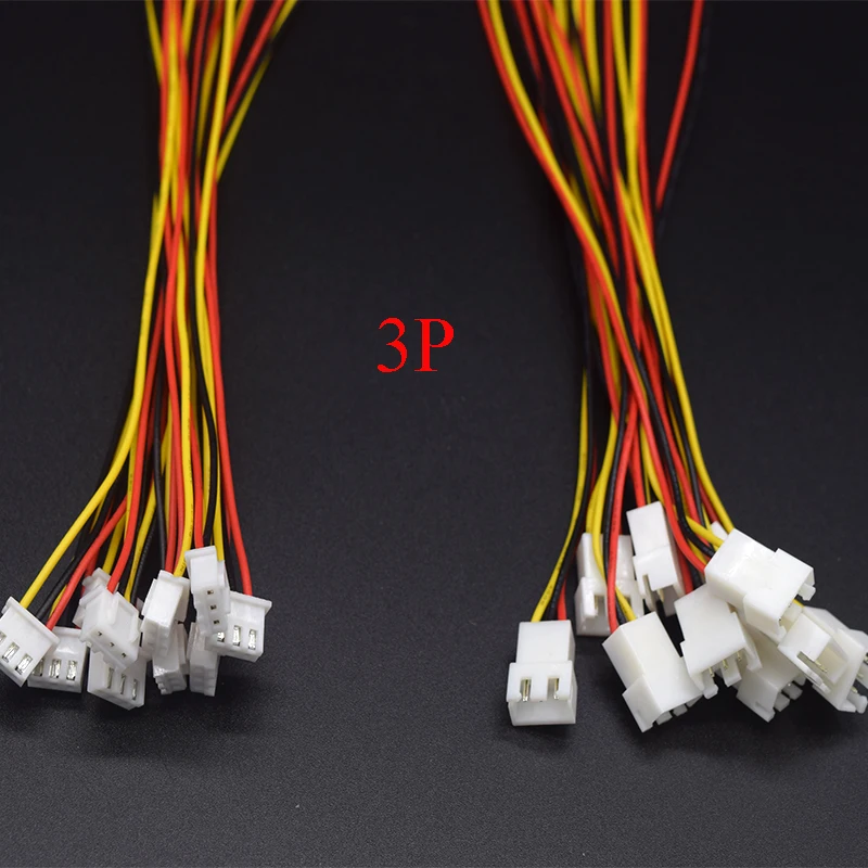 10pair Micro Jst Xh 2.54 2p 3p 4p 5p 6pin Male Female Plug Connector 2.54mm  Pitch With Wire Cable 200mm Battery Charging Cable - Connectors - AliExpress