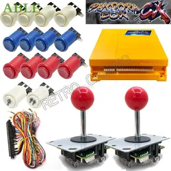 Original Pandora Box Arcade CX 2800 DIY Kit Happ Push Buttons with Mirco Switch Joystick 4.8mm Cable For Jamma Machine Cabinet