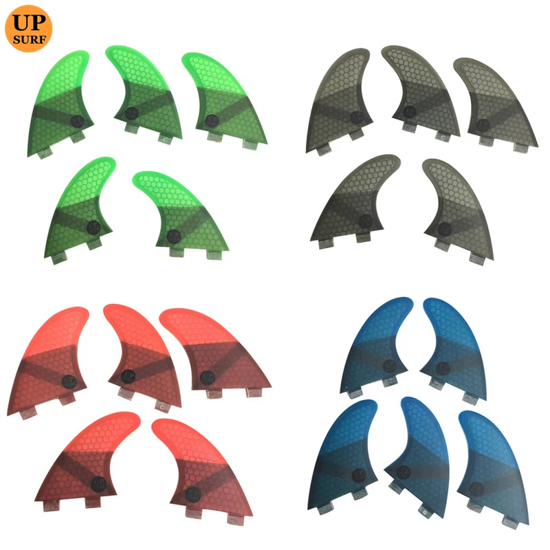 Double Tabs S/M/L+GL Quilhas Fins Double Tabs Fins Surfboard Fin Honeycomb Fibreglass 4 color