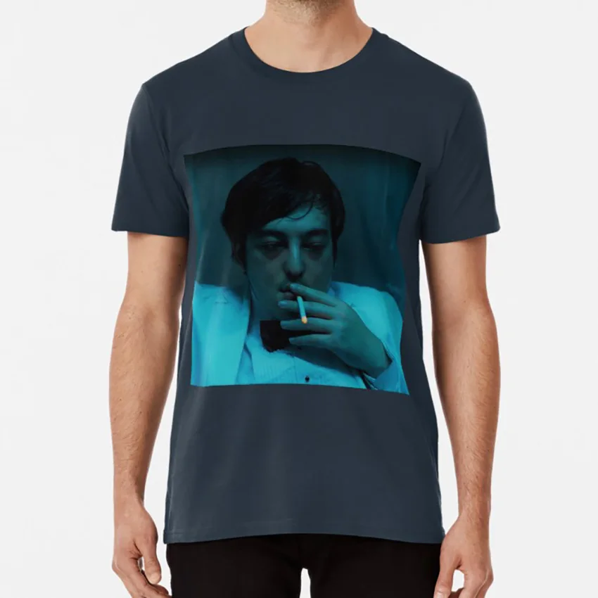Футболка с надписью Joji mood sad smoking streetwear clean rap в стиле хип-хоп love pain Motion | Мужская