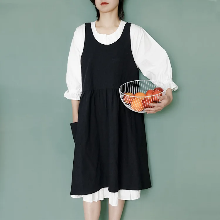 

New Nordic winds Cooking Kitchen Apron For Woman Chef Waiter Cafe Shop Hairdresser flower shop Aprons Gift Bib Wholesale