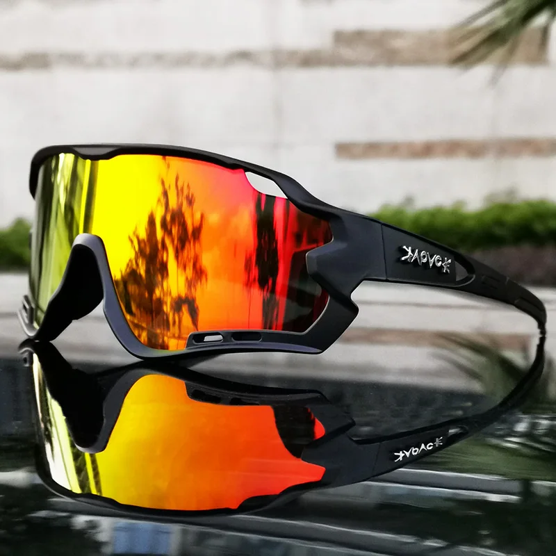 2019 Polarized 5 Lens Cycling Glasses Road Bike Cycling Eyewear Cycling Sunglasses MTB Mountain Bicycle Cycling Goggles UV400