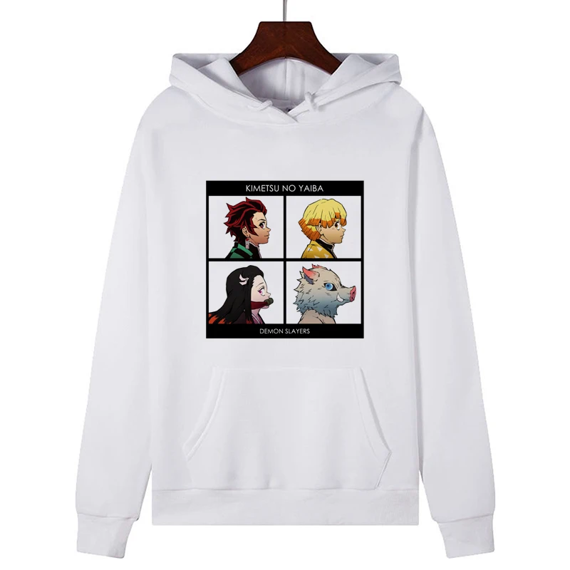 Kawaii Kamado Nezuko Autumn Hoody For Women Casual Tops Hoodies Cartoon Cool anime Print Sweatshirt Female Clothes cropped hoodie Hoodies & Sweatshirts