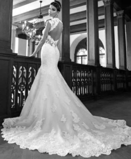 casamento Новое свадебное платье для невесты модное сексуальное платье с открытой спиной длинное белое свадебное платье с коротким рукавом
