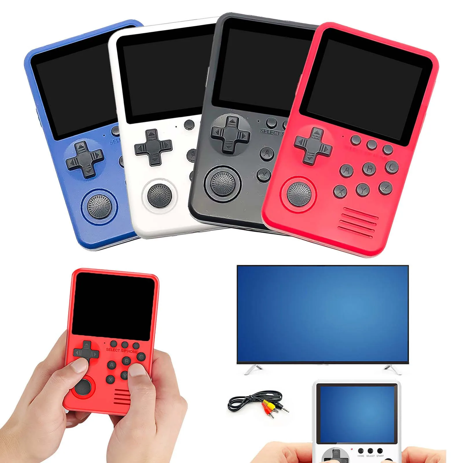 M3s Mini Handheld Spiel Spieler Gebaut-in 1500 + Spiele 16 Bit Retro Smart Video Spielkonsole Mit 4g Tf Karte Für Kinder Geschenk #4