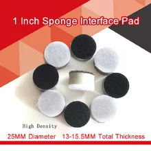 1 Inch 25MM Sponge Interface Pad Buffering Pad for Sander Backing Pad Polishing Grinding Power Tool Accessories - Hook and Loop
