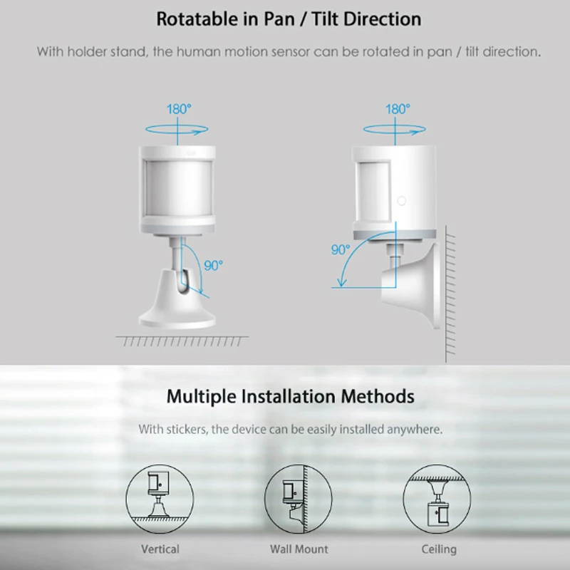  Xiaomi Aqara mijia Motion Sensor Human Body Smart Movement Sensor Wireless ZigBee Connection holder - 4000184063424