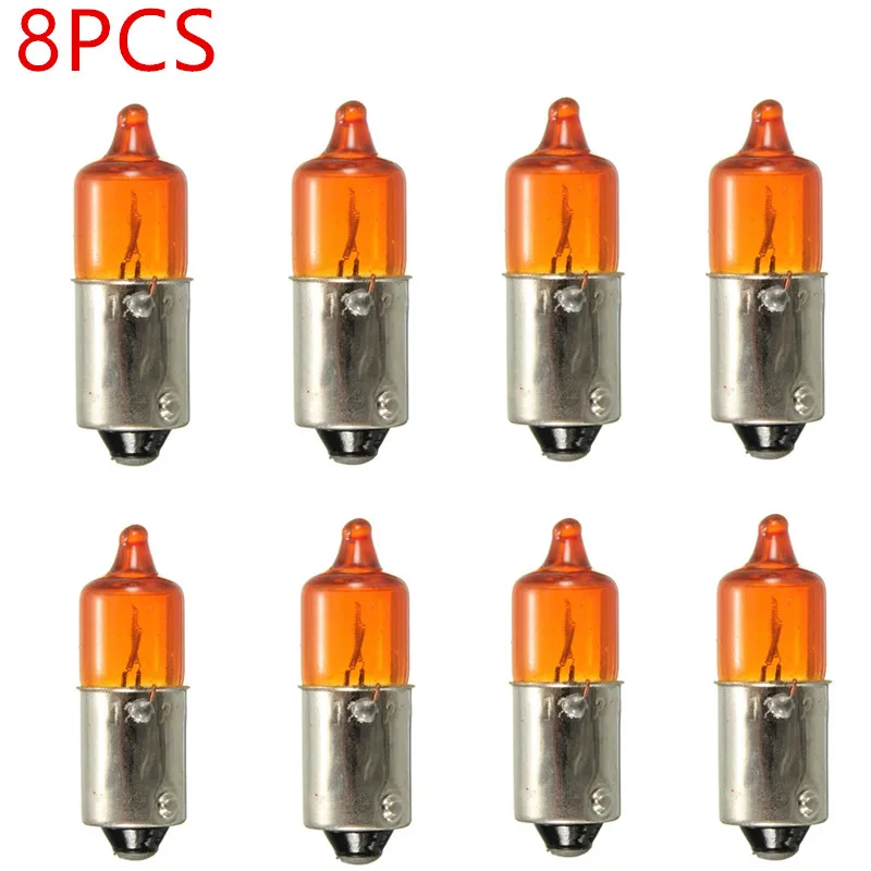 8pcs/lot 12v 21w Amber Universal Auto Motorcycle Motorbike Scooter Mini  Miniature Indicator Light Bulbs Dropshipping - AliExpress