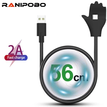 

Lazy Fast Charging Flexible USB Cable Stand Data Cable Car Charger Holder For Samsung Sony Type C Android Phone