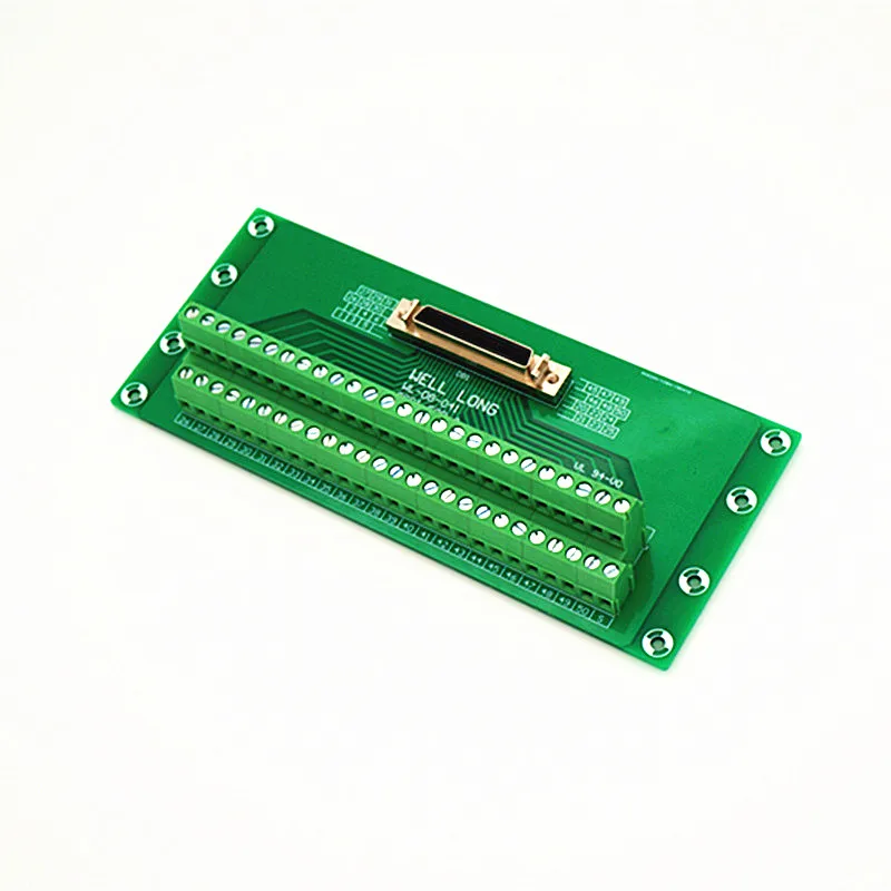 SCSI 50P MDR женский Breakout Board, SCSI терминальный модуль