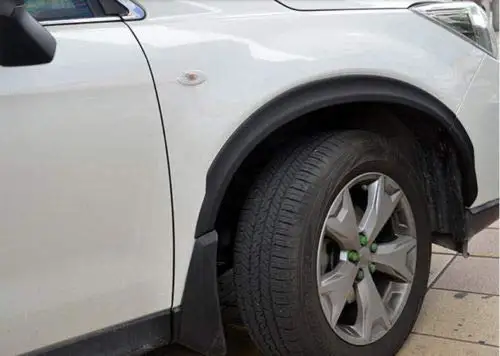 ITrims пластиковое черное крыло осветительные колеса арки 10 шт. для Subaru Forester 2013