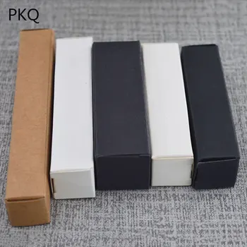 

30pcs Black kraft gift packaging cardboard box black packing gift box white paper box wedding favor packaging box 8x8x12cm