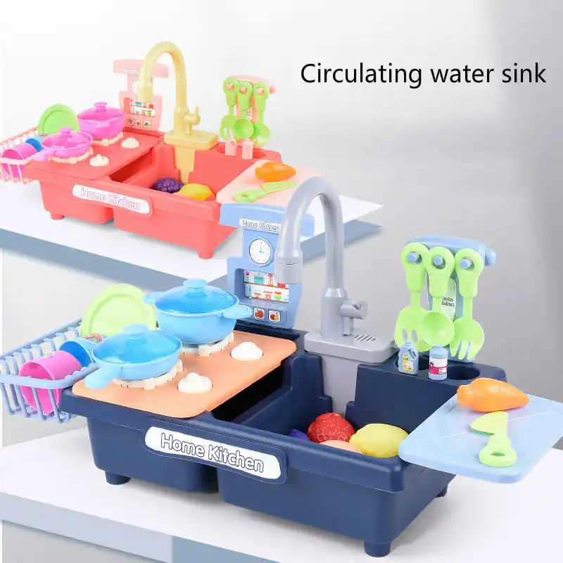 Kinderen Keuken Simulatie Elektrische Vaatwasser Sink Pretend Play Keuken Speelgoed Sets Voor Kinderen Meisjes Verjaardag Kerstcadeau Keuken Speelgoed Aliexpress