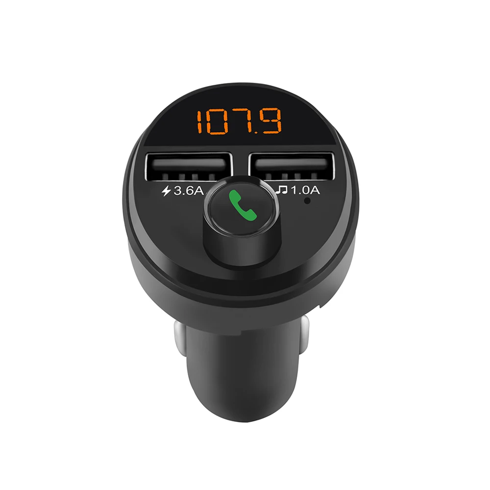 Bluetooth автомобильный комплект громкой связи беспроводной fm-передатчик 3.1A Быстрая зарядка двойной USB зарядное устройство ЖК TF карта Автомобильный mp3 плеер