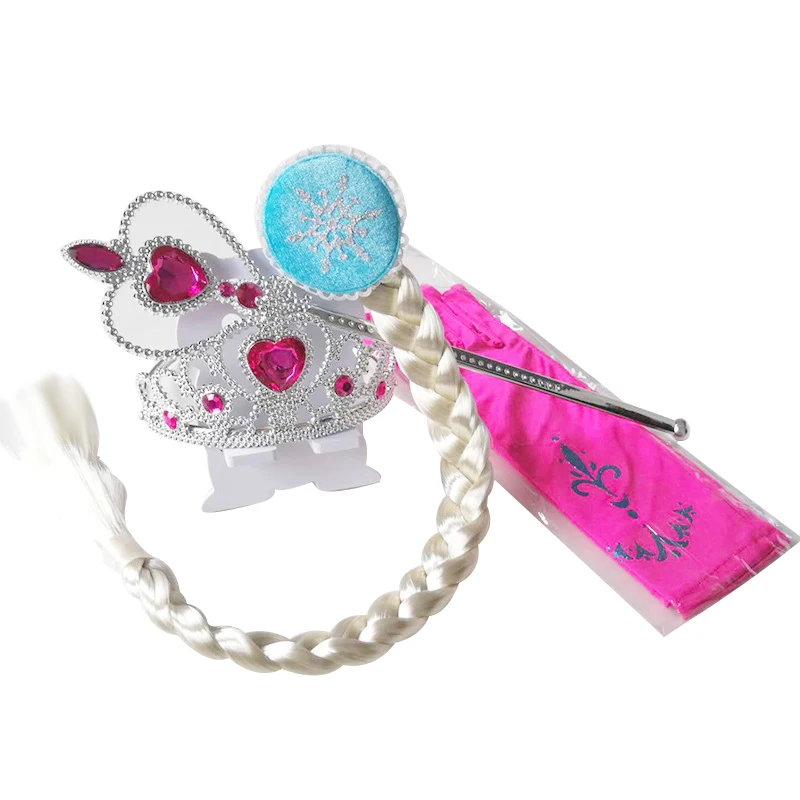 4 piece set Платье из новой коллекции для девочек Костюмы Elsa 2 принцессы Анны из мультфильма «Холодное сердце» Детские платья пижамный комплект на Рождество, Косплэй День рождения небесно-голубого цвета, новогодние костюмы для детей от 3 - Цвет: 4 piece set
