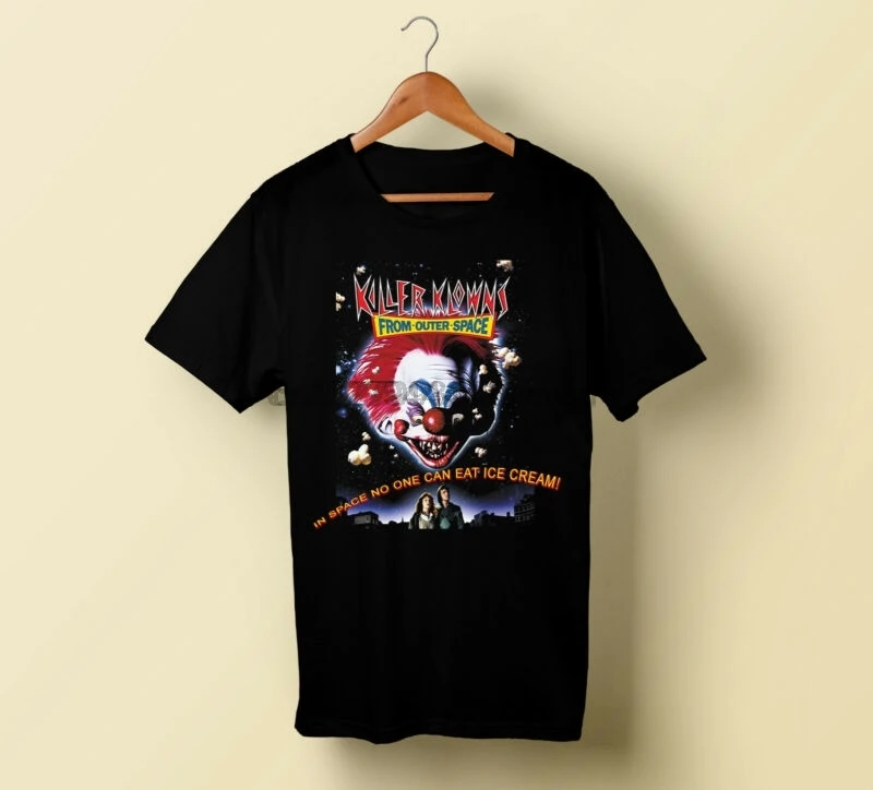 Killer Klowns из космоса футболка в стиле ретро 80-ых ужасов гремлинс клоуны | Мужская