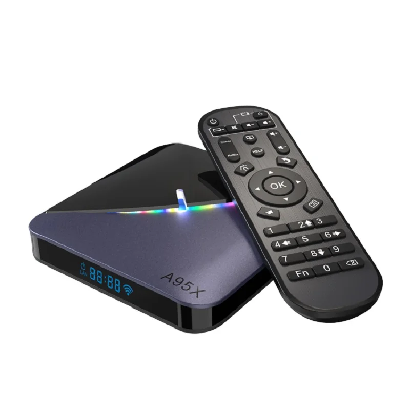 VHXSIN 20PCS/LOT A95x F3 Top-Box-Device Android 9.0 Amlogic S905x3 Google Play Netfilx 64GB 8k-Set HDR TV BOX