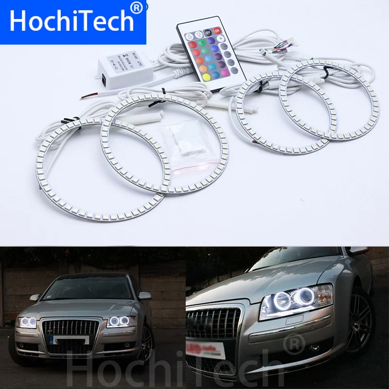 Для Audi S8 второго поколения 2002 2003 2004 200 2009 Многоцветный комплект светодиодов глаза