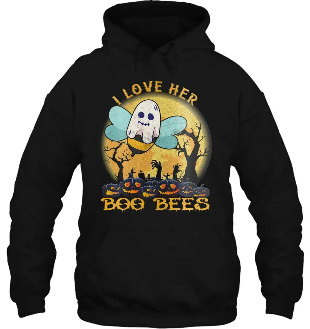 Мужская толстовка I Love Her Boo Bees костюм на Хэллоуин женская и Уличная одежда |