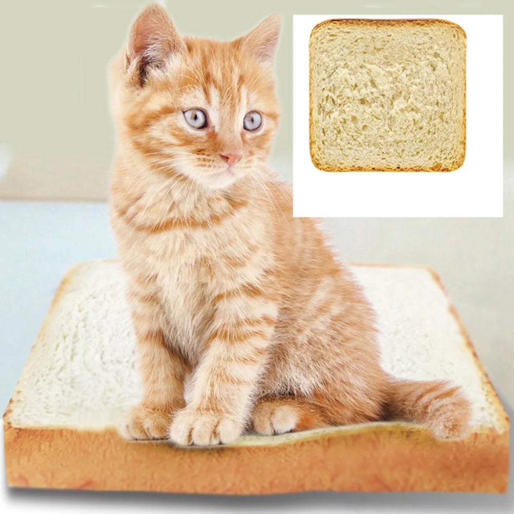 Pet bed dog cat pad blanket kennel durable soft toast bread pouch egg pad quilt cat pet pad set hondenmand donut 30N25 (12) - 副本