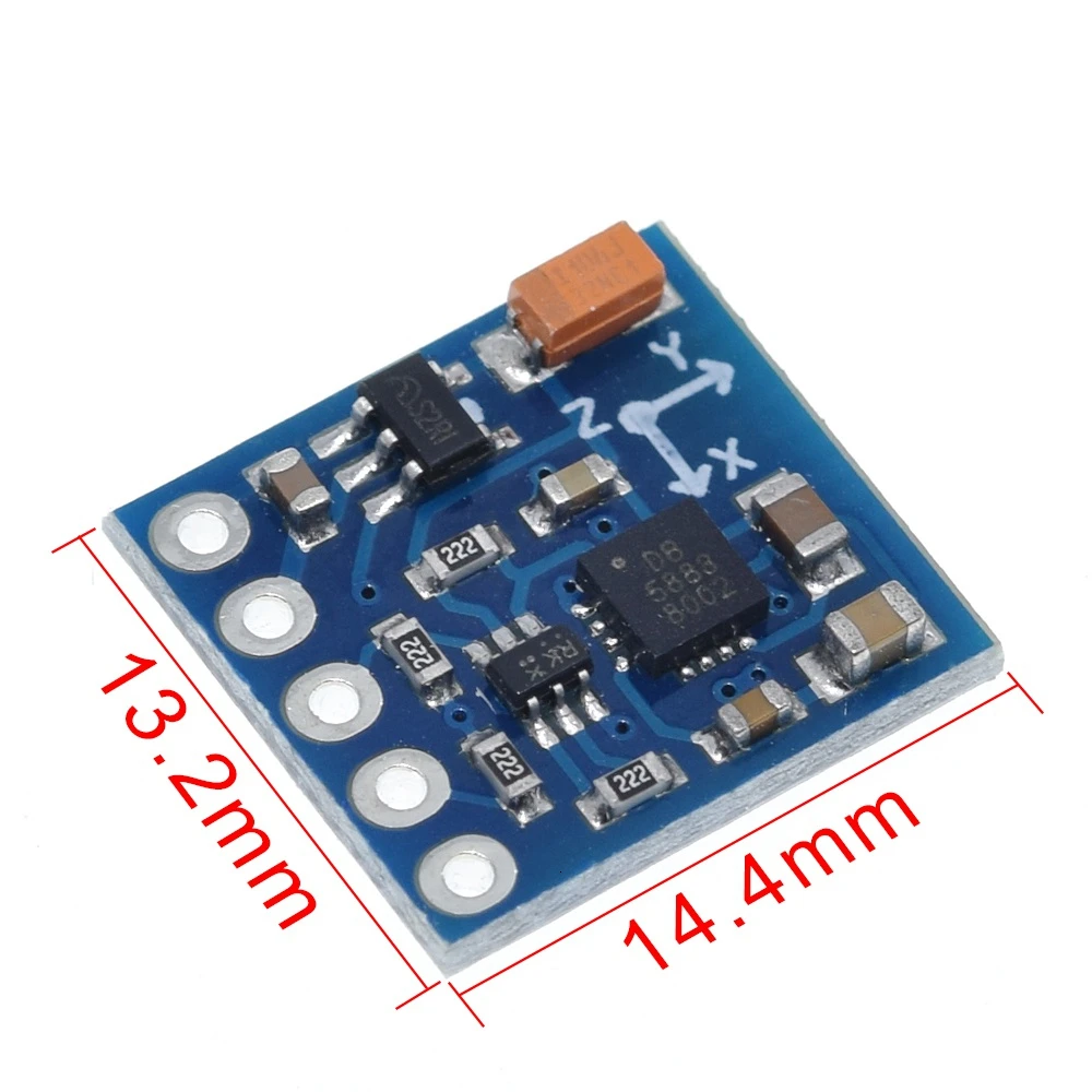TZT GY-271 HMC5883L 3V-5V Three 3 Triple Axis Magnetic Field Compass Magnetometer Sensor Module For Arduino IIC Board