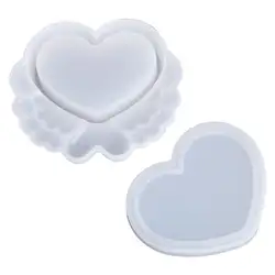 DIY корзины ручной работы для хранения шкатулка Любовь Сердце ипомея белая силиконовая форма из эпоксидной смолы T4MD