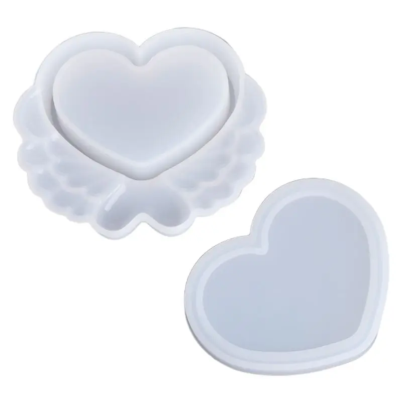 

DIY Handmade Storage Jewelry Box Love Heart Moon Flower Silicone Mold Crystal Epoxy Molds T4MD