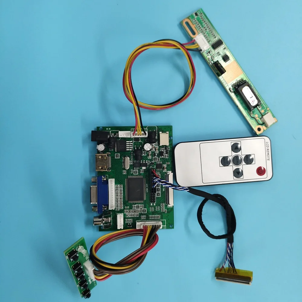 Kit para LTN160AT01 1366x768 LCD 2AV compatible con HDMI VGA trabajo panel del conductor monitor DIY LVDS Placa de controlador remoto pantalla