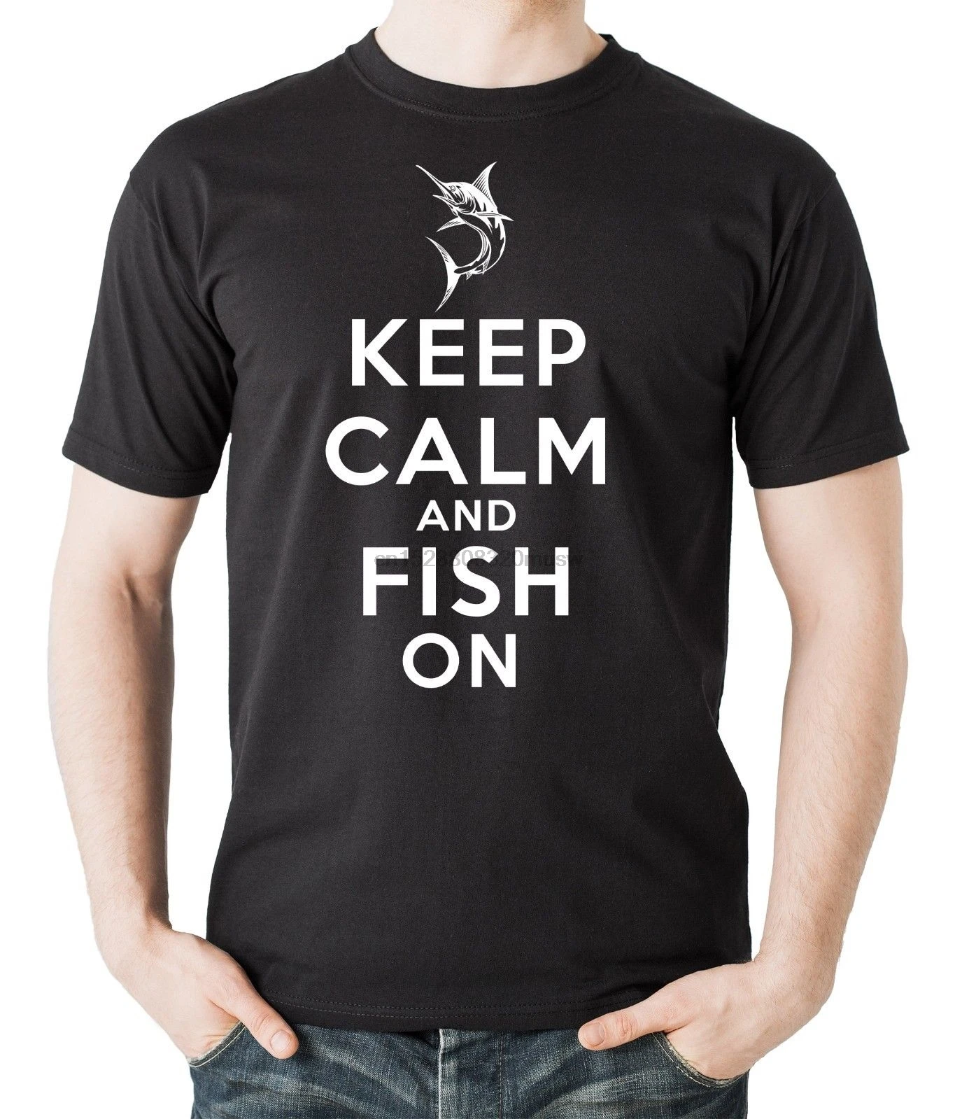 Fishings shirt Keep Calm and Fish on T-Shirt Gift For Fisherman Profession Hobby |