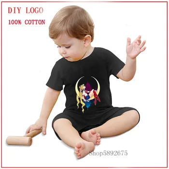 

2020 Summer Unisex Baby Clothes Pretty Guardian Sailor Moon Short Sleeve Romper Newborn Baby Cotton Clothing Body Suit Jumpsuit