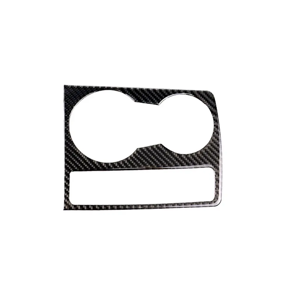  New Car Styling Carbon Fiber Trim Cup Holder Decorative Frame Decal Cover Sticker Cover For Audi A5