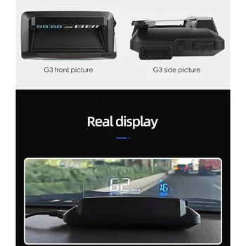 

GPS Head-Up Display Digital Projector Speedometer Overspeed Warning PC+ABS Car Accessories