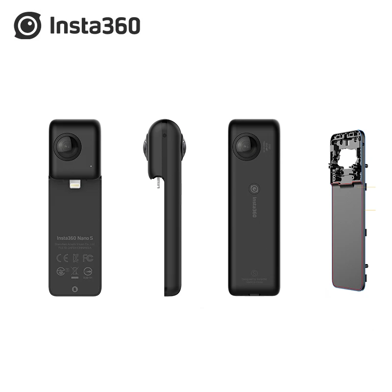 Панорамная видеокамера Insta360 One X /Insta360 Nano S 4K 360 VR фотографии 20 МП для iphone XS XR iPhone 7 8 6