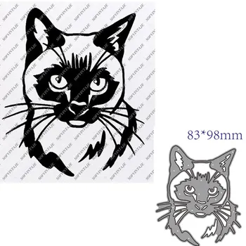

metal cutting dies cut die mold Animal cat decoration Scrapbook paper craft knife mould blade punch stencils dies