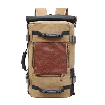 

Large Capacity Men's Backpack Travel Bag Canvas Backpack Multi-Function Backpack Large College Student School Shoulder Bags